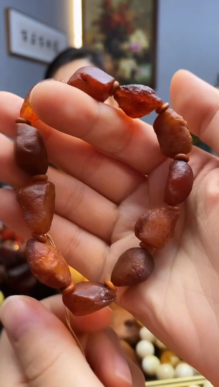 手链琥珀未镶嵌手串