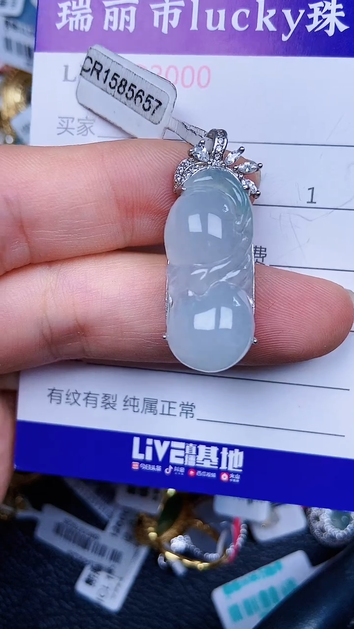 颈饰银S925镶嵌翡翠2000