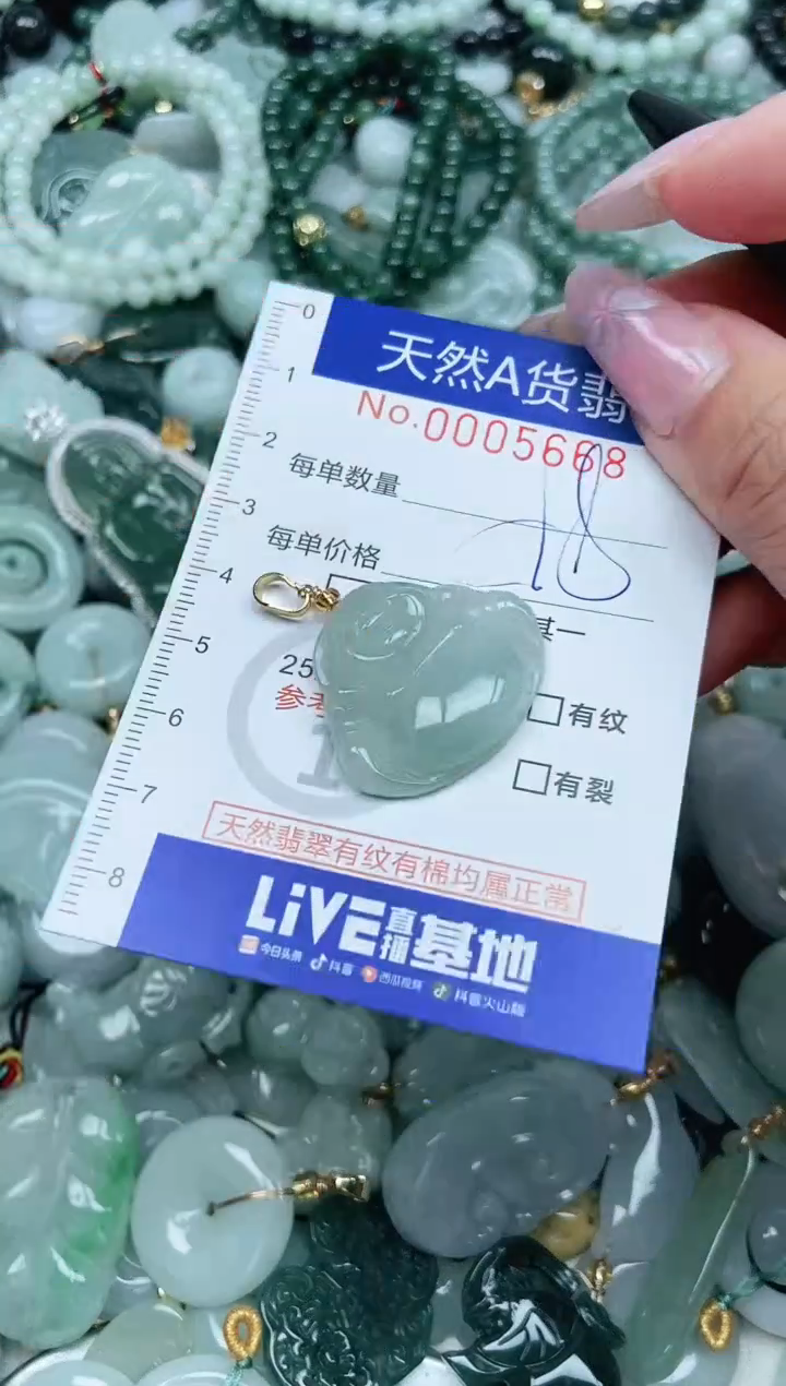 翡翠未镶嵌吊坠(不含链)翡翠