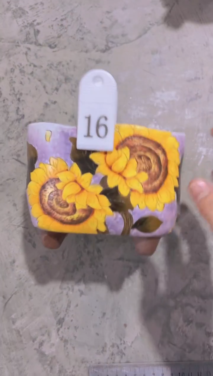摆件16陶花岛花盆罐—手工痕迹默认，大小会有1-2公分误差
