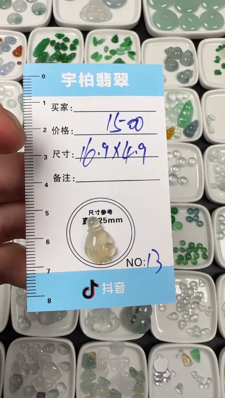 未镶嵌定制翡翠天然A货翡翠+掌上明珠13