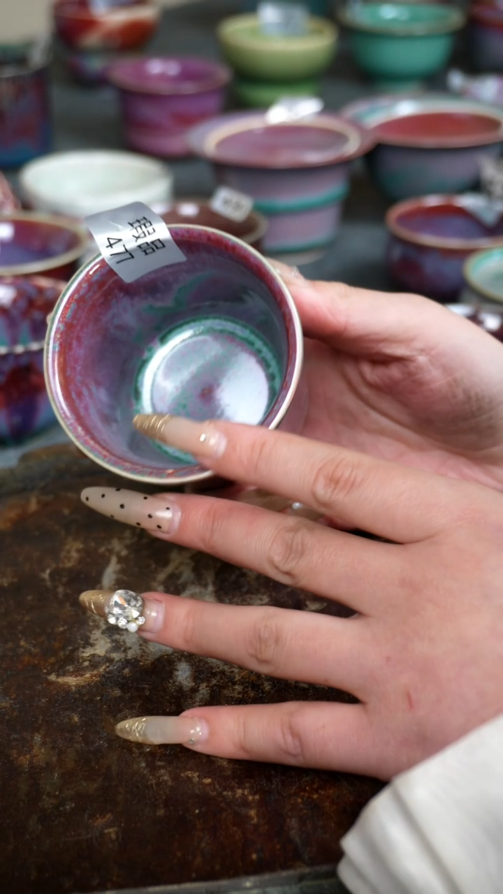 【闪购商品】摆件钧瓷手工茶器窑变