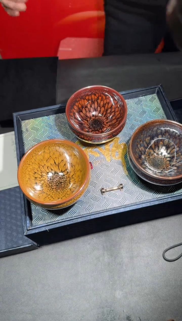 【闪购商品】茶盏建盏故事何定欣鹧鸪斑套组92