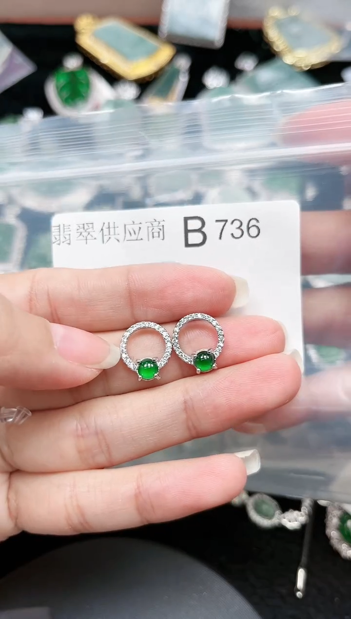 【闪购商品】翡翠颈饰未镶嵌赠皮绳736