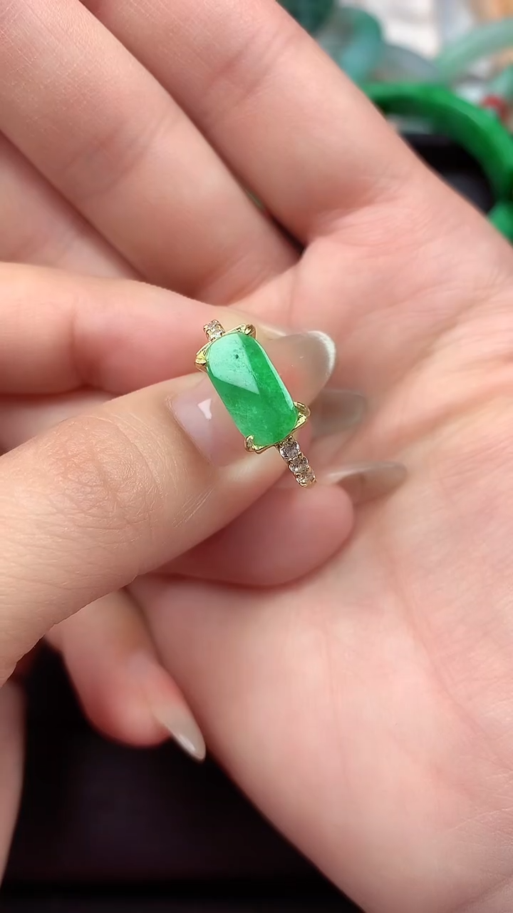 【闪购商品】翡翠戒指银S925镶嵌 戒指