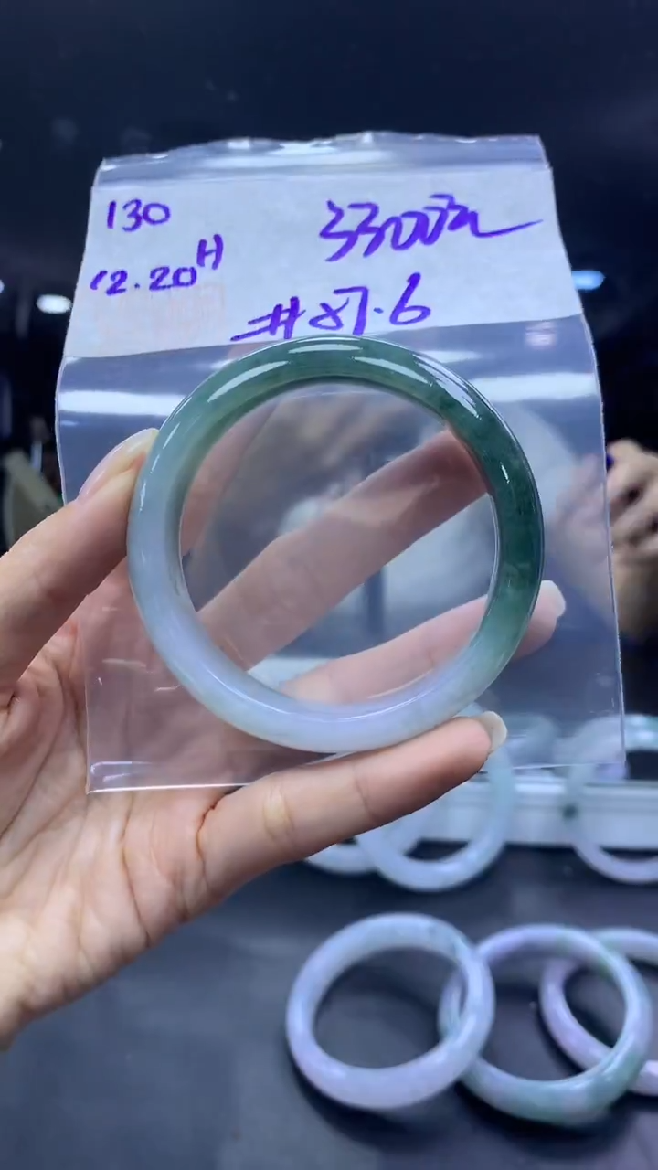 未镶嵌定制翡翠130手镯57.6+3300元+拍一发一