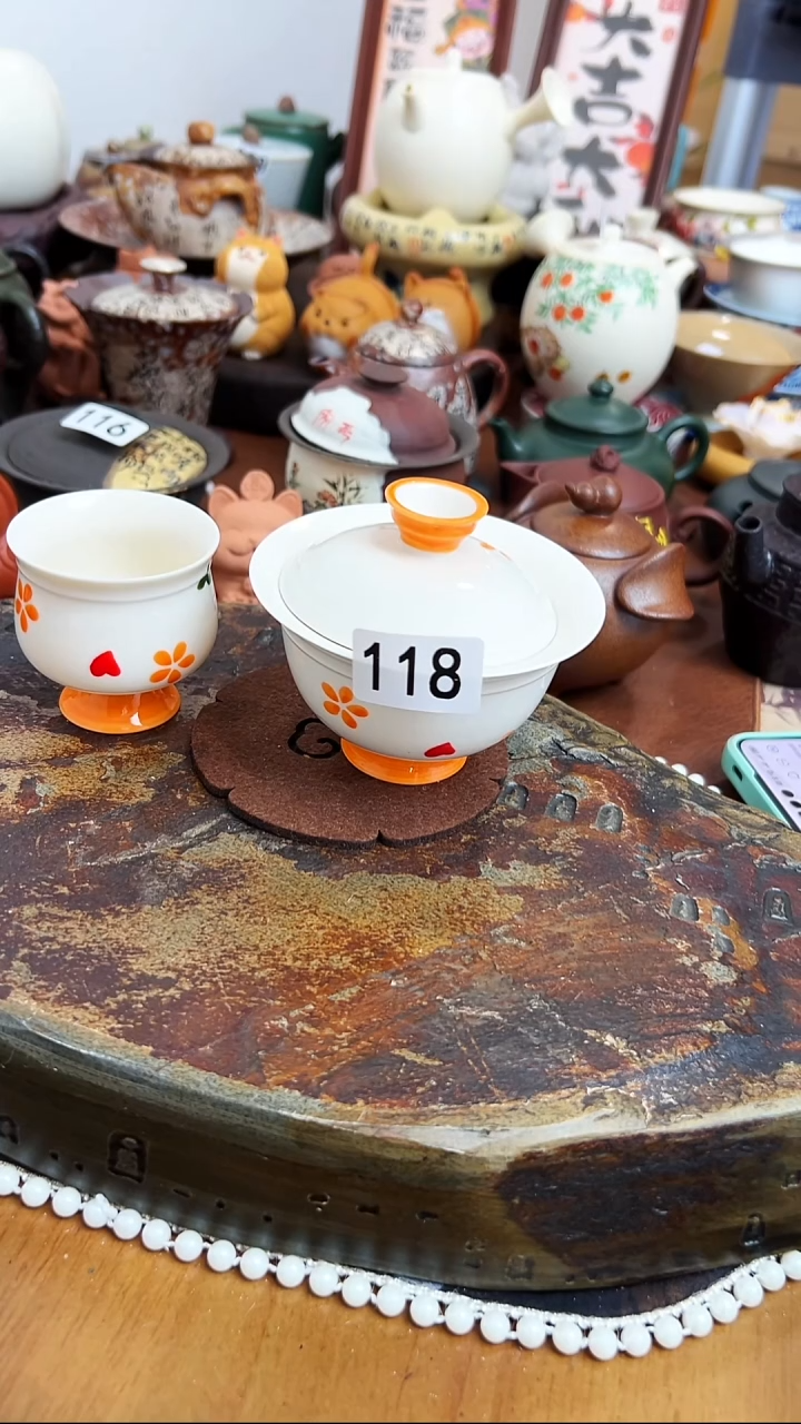   【茶瓷物语】盖碗配杯子118