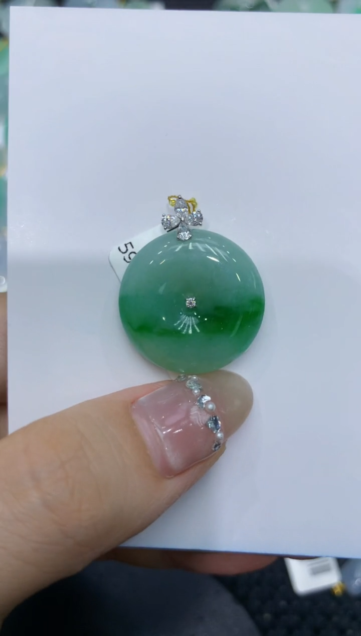 【闪购商品】翡翠颈饰18K金镶嵌222222222