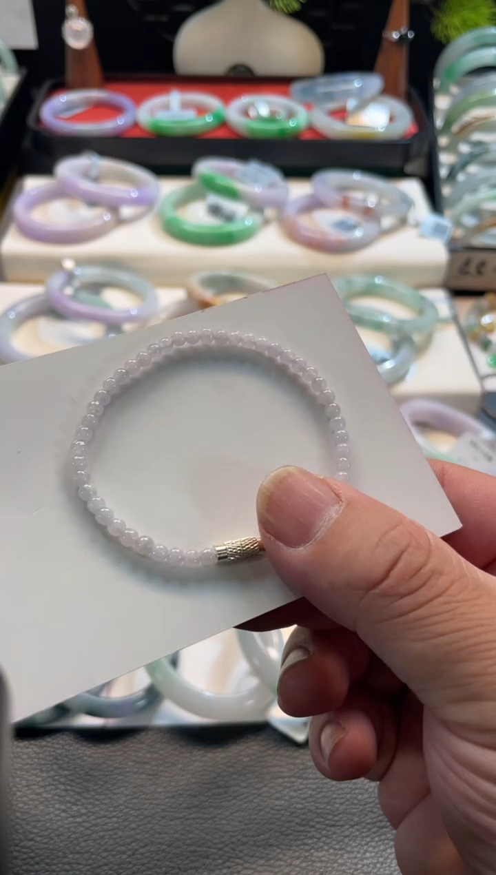 未镶嵌手链翡翠36号链接 有纹裂