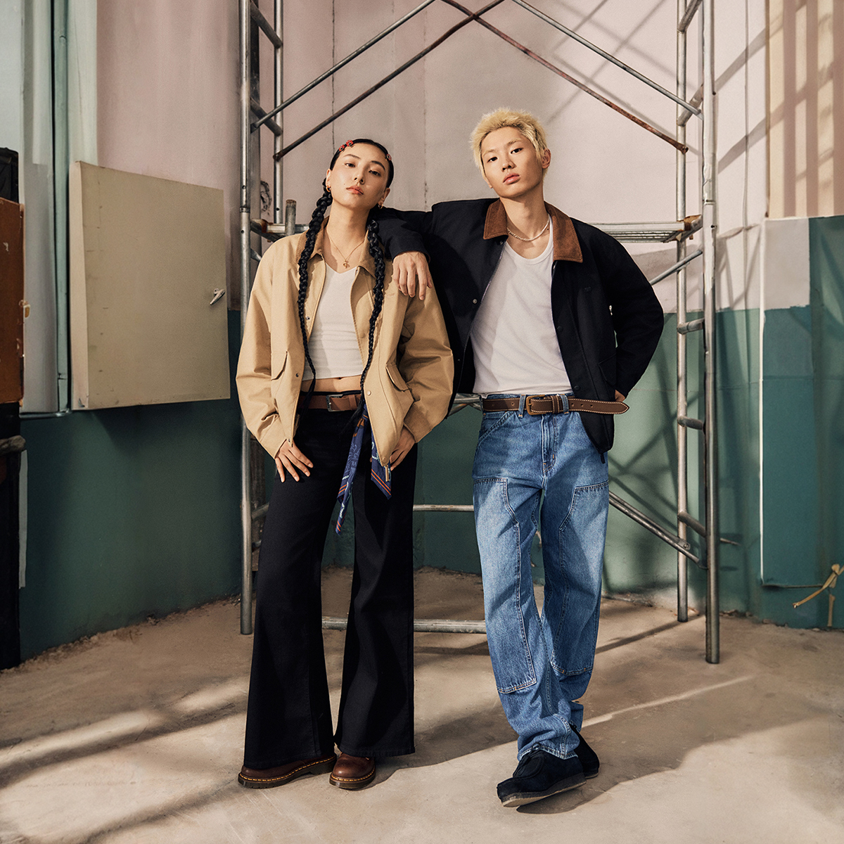 Levi's李维斯25年秋季新款情侣美式翻领巴恩风工装休闲夹克外套