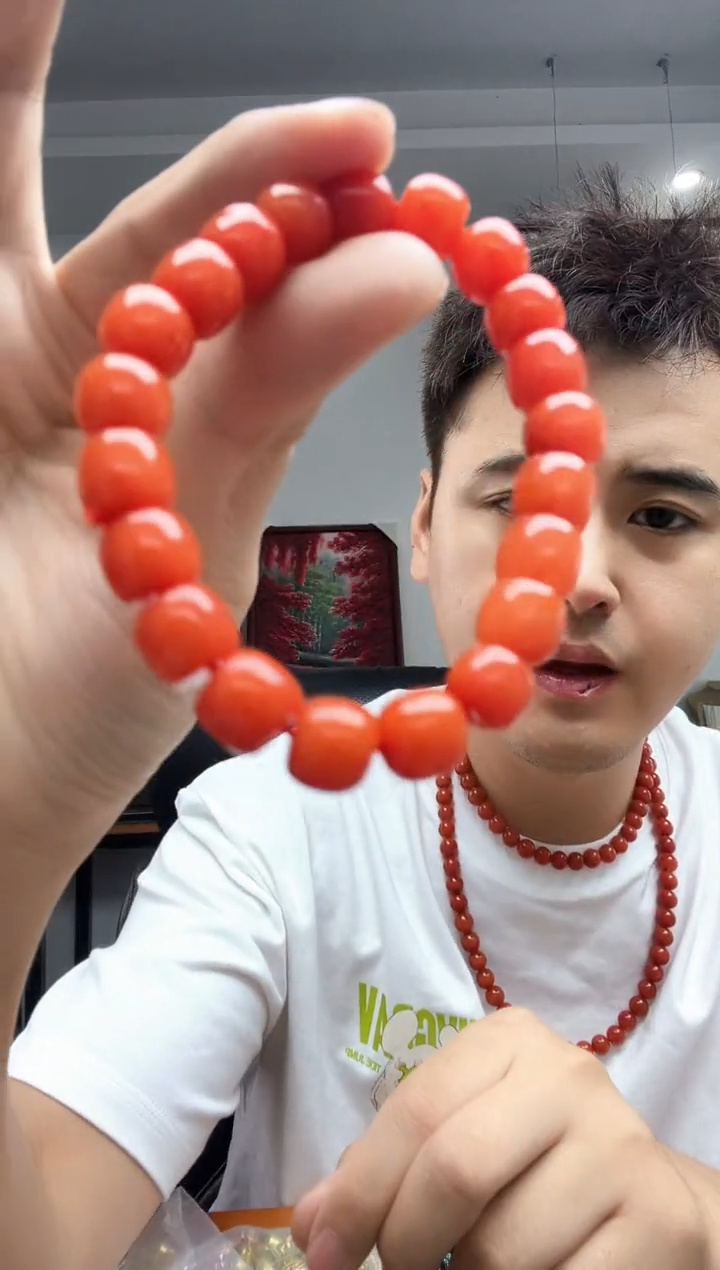 玛瑙/玉髓颈饰未镶嵌南红玛瑙手串卡10