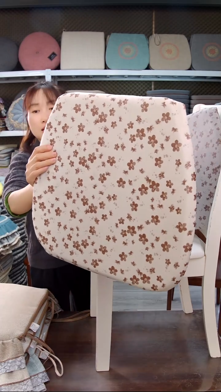 布碎花记忆棉：米色2个