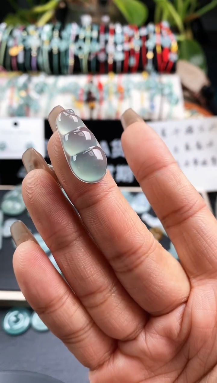 【闪购商品】翡翠裸石福豆900 定向 花好月圆