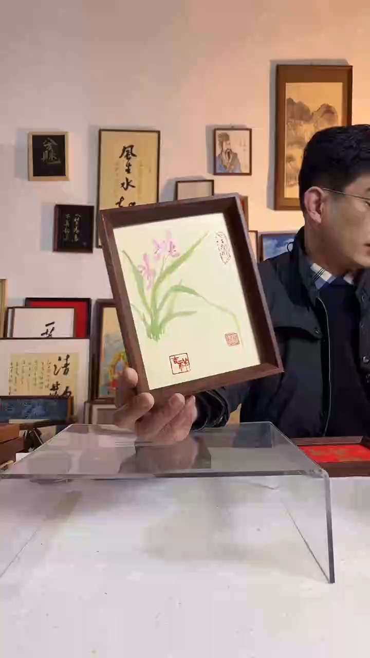 国画书法手写手绘作品8寸