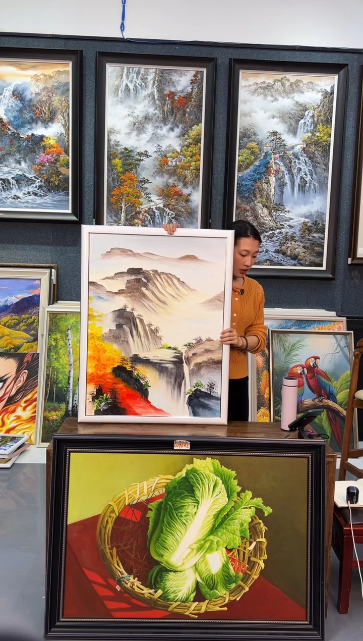【闪购商品】油画106号 60*80 山水-手绘油画