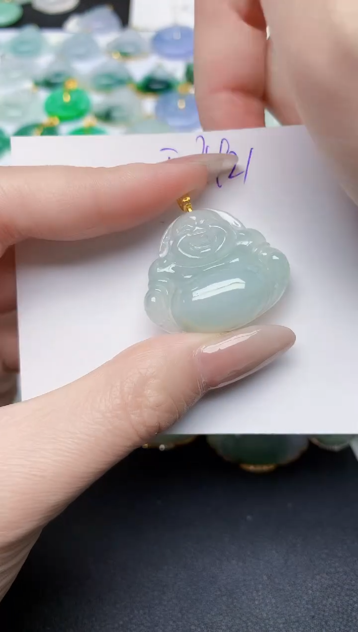 颈饰未镶嵌翡翠天然缅甸A货翡翠百元以上9元证书费自理