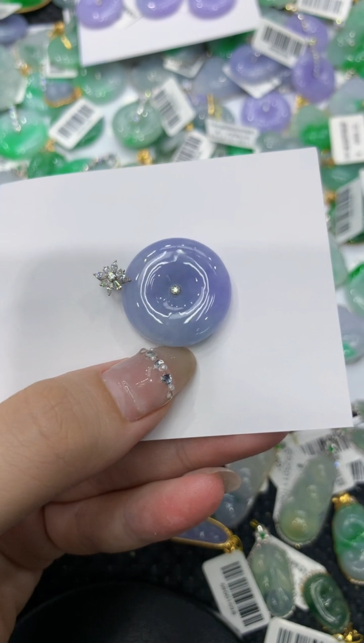 【闪购商品】翡翠颈饰18K金镶嵌222222222