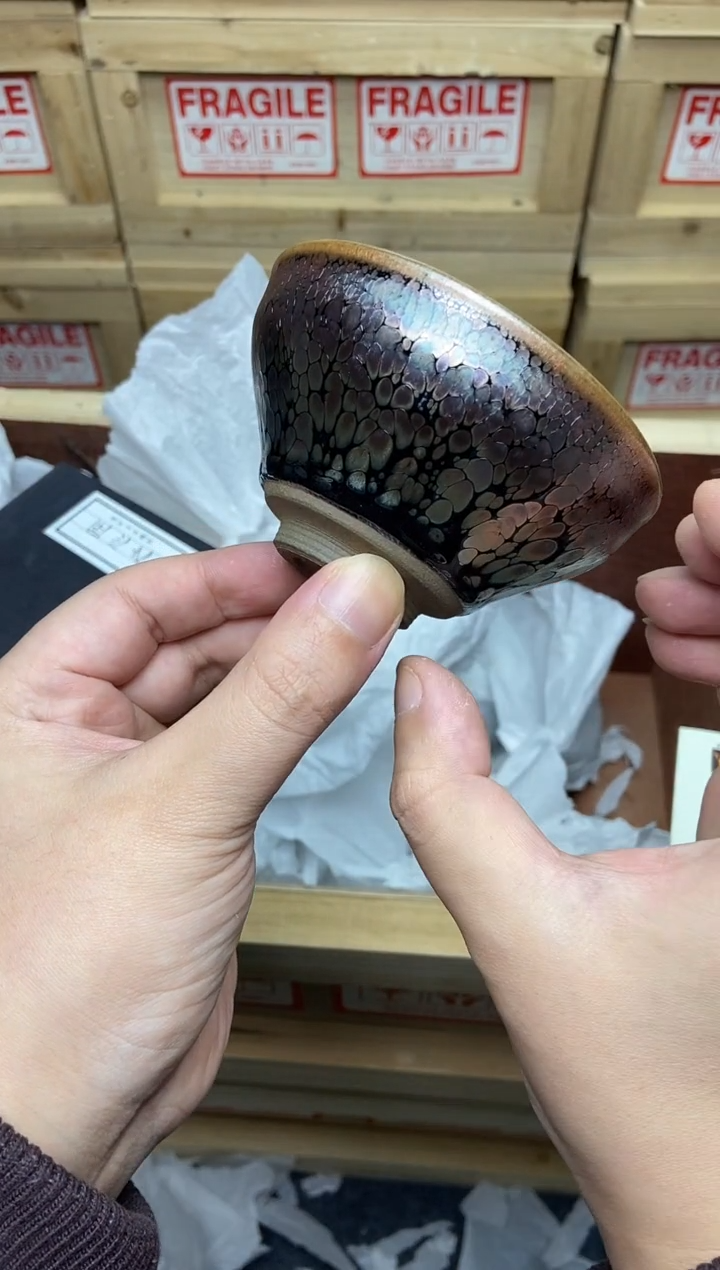 茶盏落英缤纷 建盏主人杯