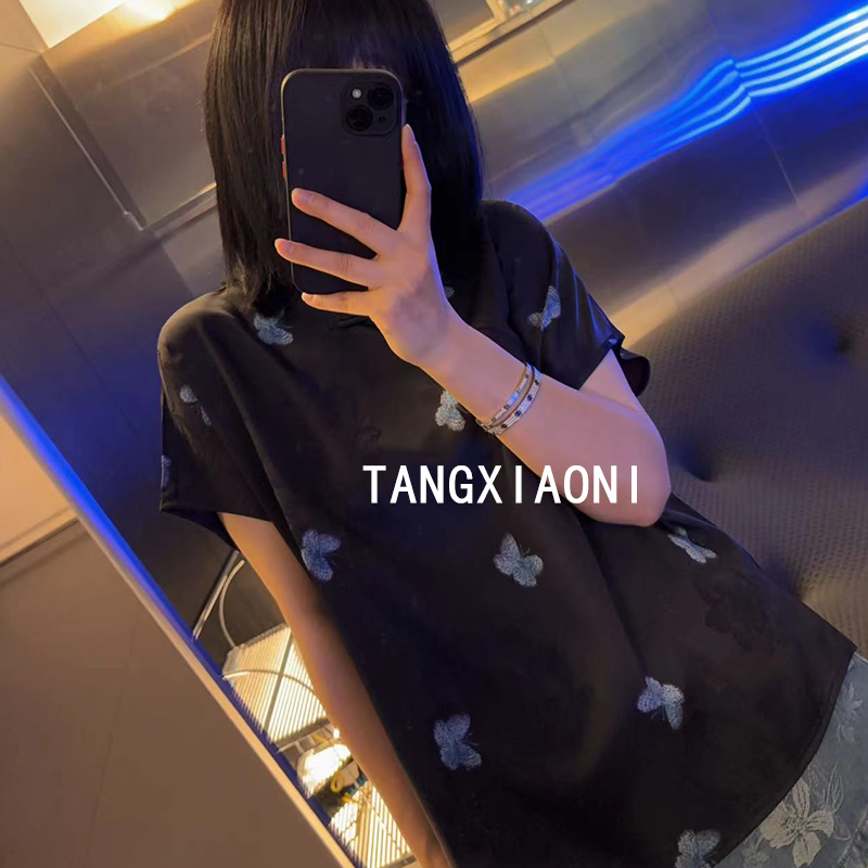 2店【蓝蝶欣欣】重磅提花上衣