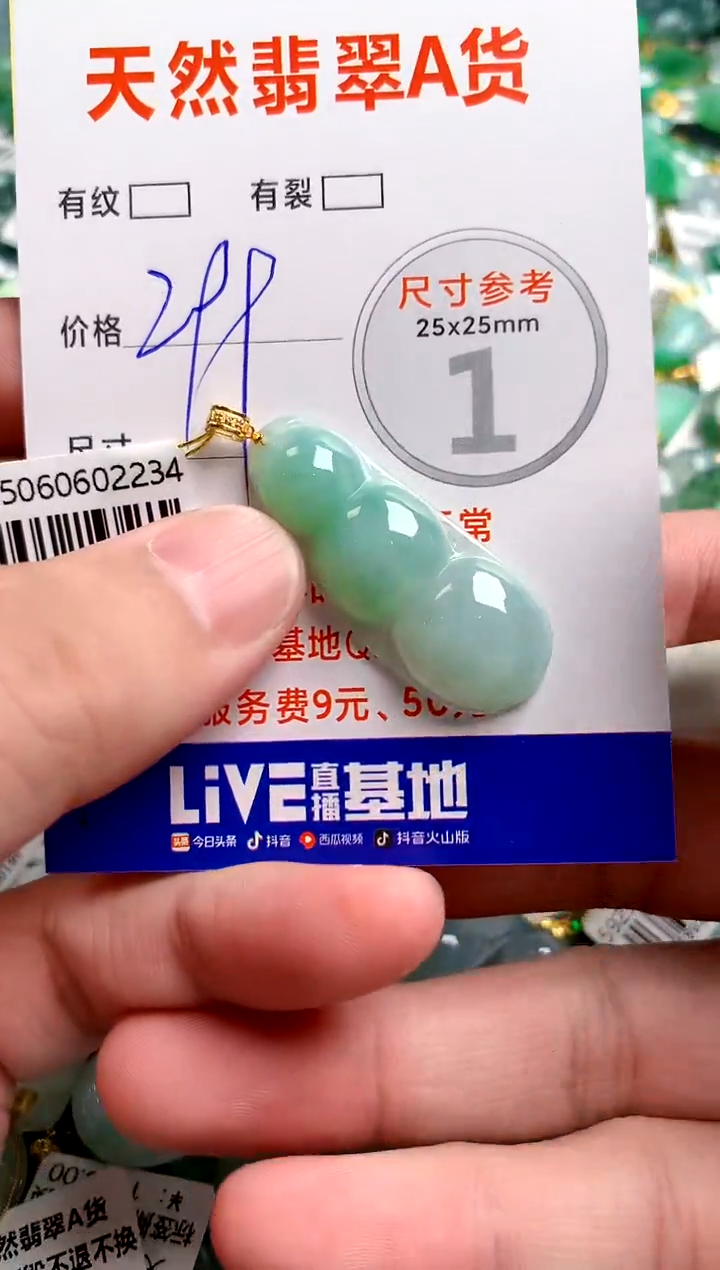 翡翠18K金镶嵌颈饰0950476538