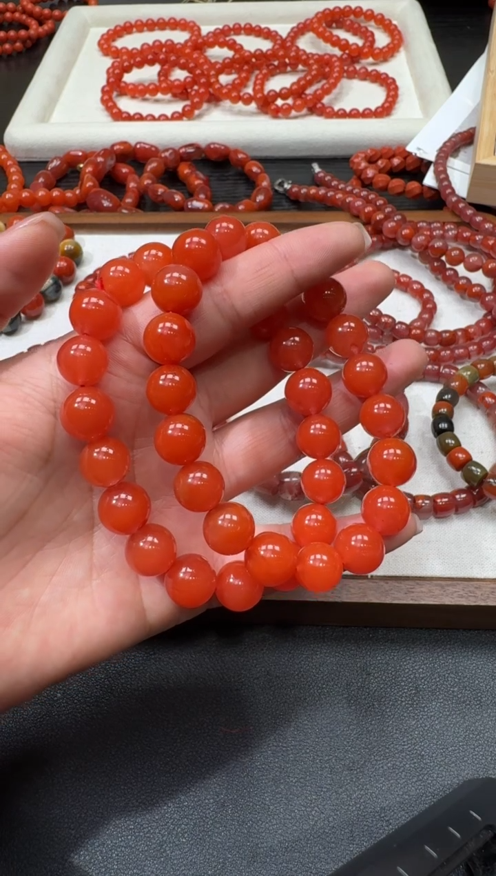 【闪购商品】南红玛瑙手串未镶嵌S0307-S1008-126多样性一件