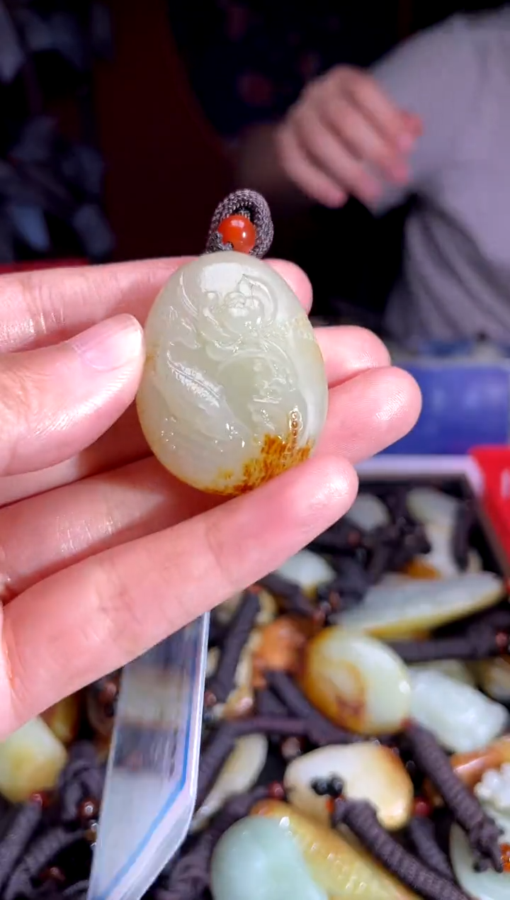 和田玉未镶嵌挂件1