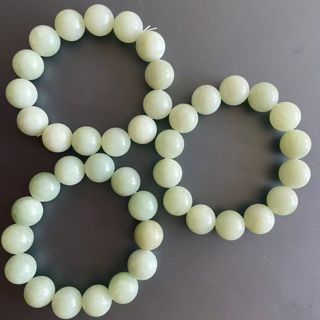 【靳总福利】纯天然玉石未镶嵌多样性发其一手串  409