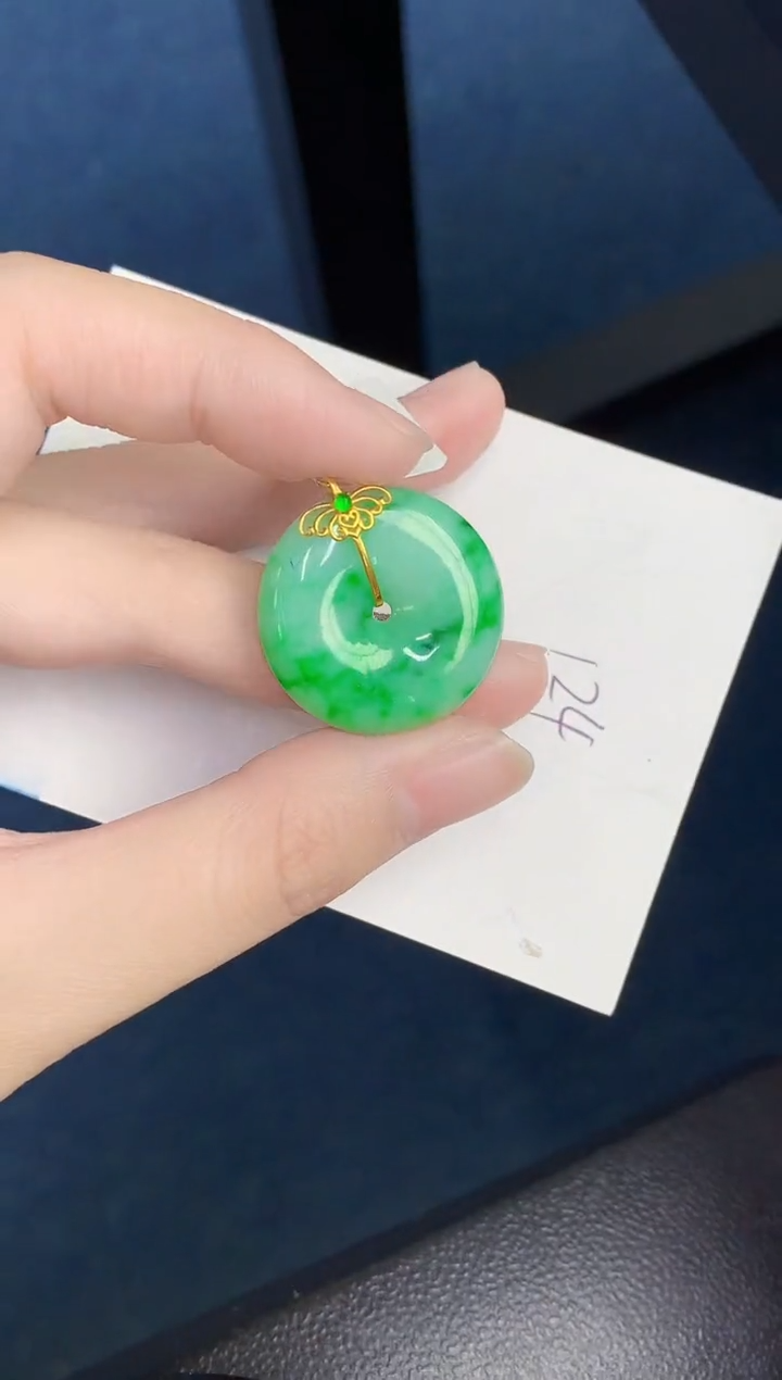 【闪购商品】翡翠颈饰18K金镶嵌0000000001