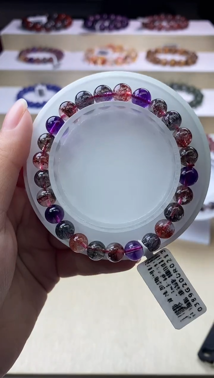 【闪购商品】水晶手链未镶嵌黑加仑出去超七7m+
