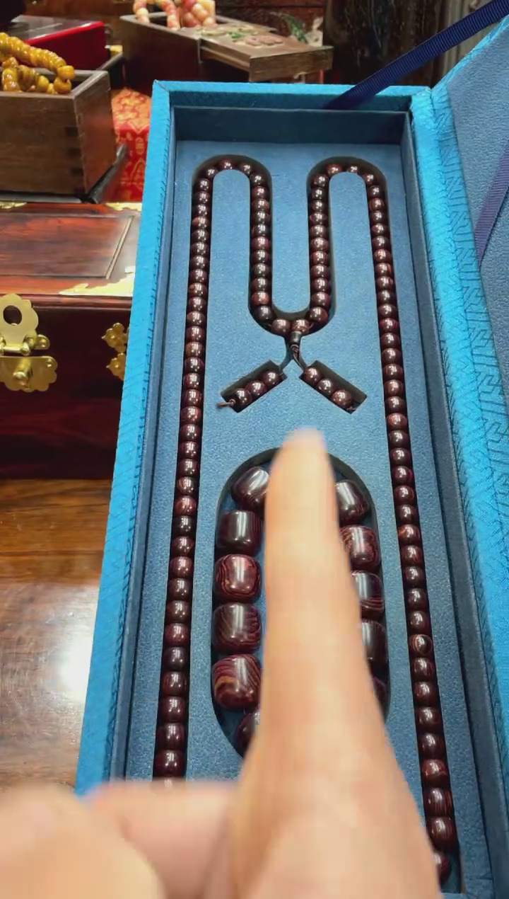 【闪购商品】木紫油梨手串两件套带礼盒