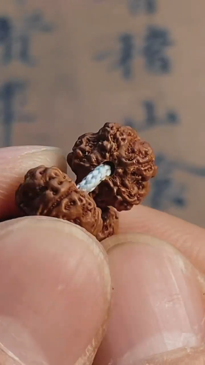 【闪购商品】金刚菩提手串574原生态紫红皮一级平细梅花尺寸10