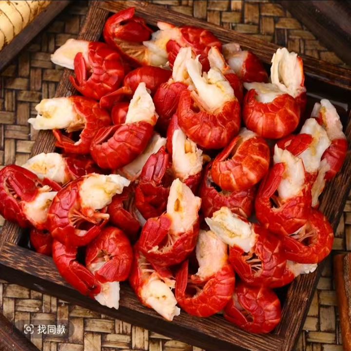 新鲜龙虾尾  2025新鲜现剥龙虾尾   带黄带膏  顺丰包邮