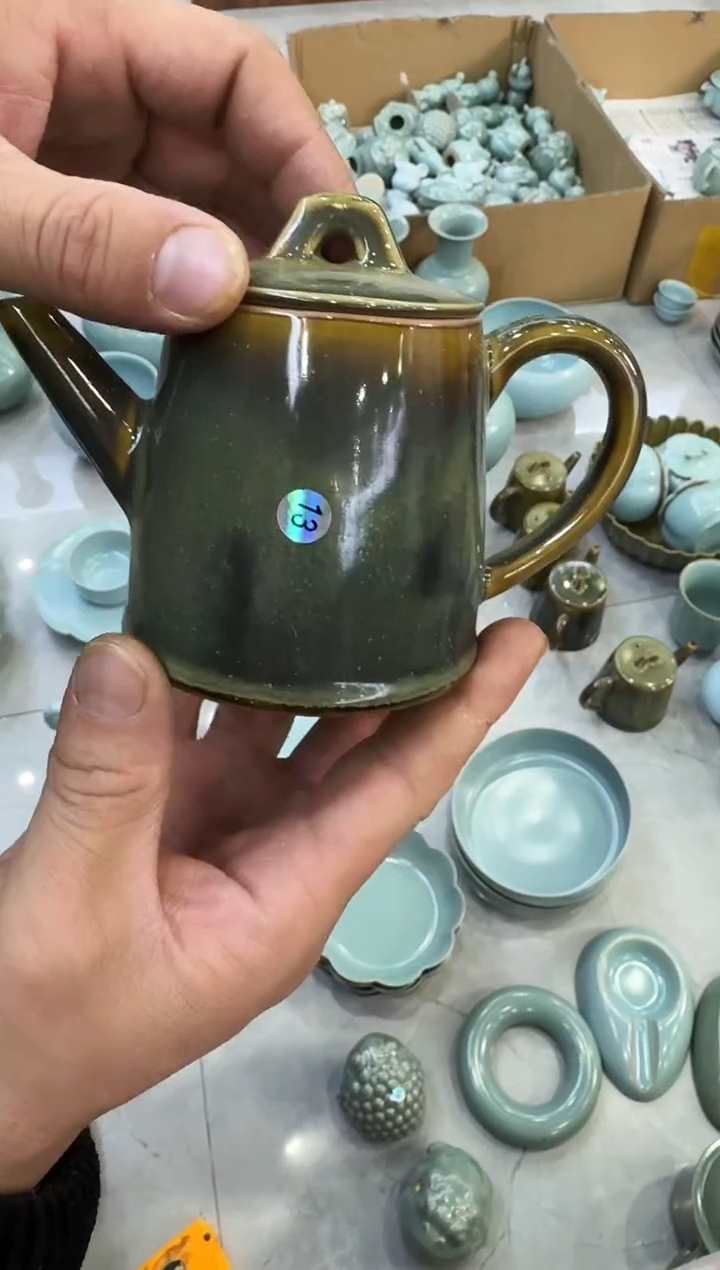 【闪购商品】杯茶叶末秤砣壶瑕13