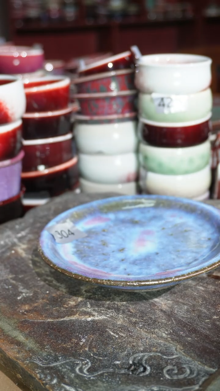 摆件陶精品窑变钧瓷茶器