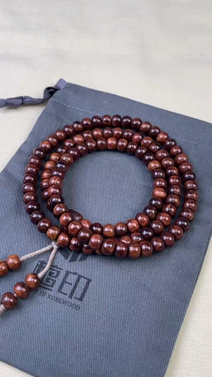 【闪购商品】黄花梨/降香黄檀手串/手链黄花梨 6x8x108