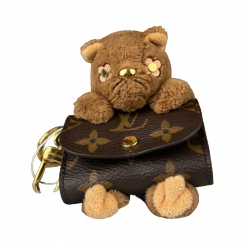 99新 LouisVuitton/路易威登 cat pouch小猫耳机包钥匙扣零钱包