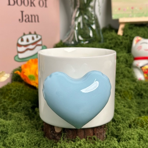 情侣马克杯爱心创意咖啡杯手柄款