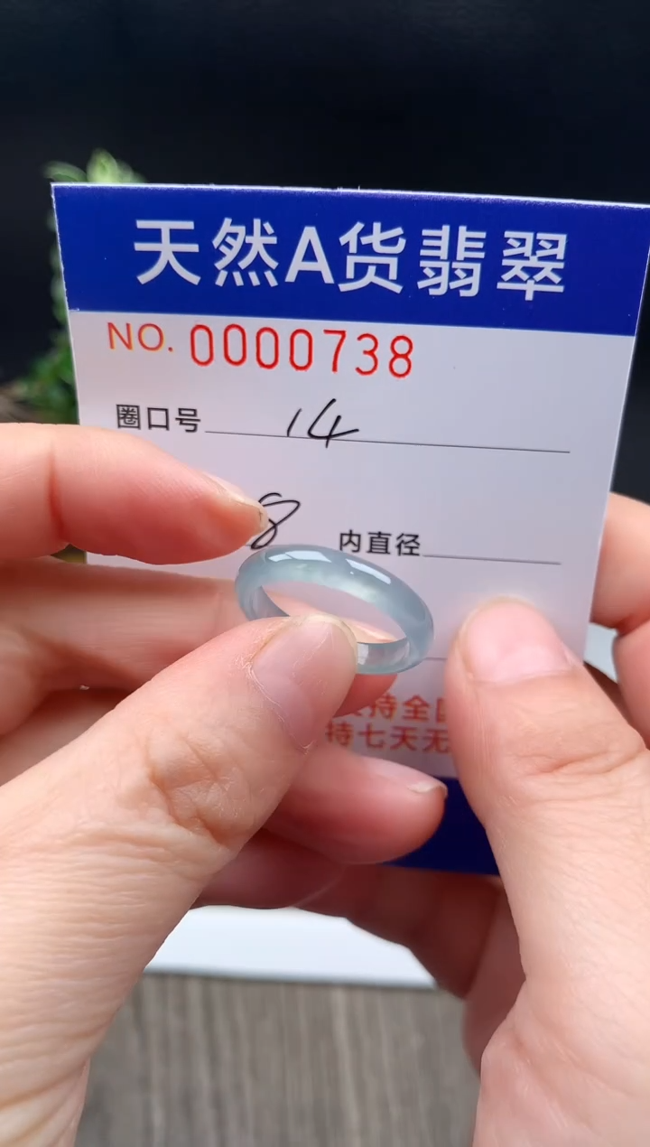 未镶嵌戒指翡翠14#