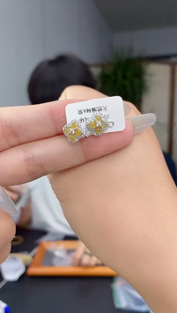 颈饰银S925镶嵌翡翠1111111111111