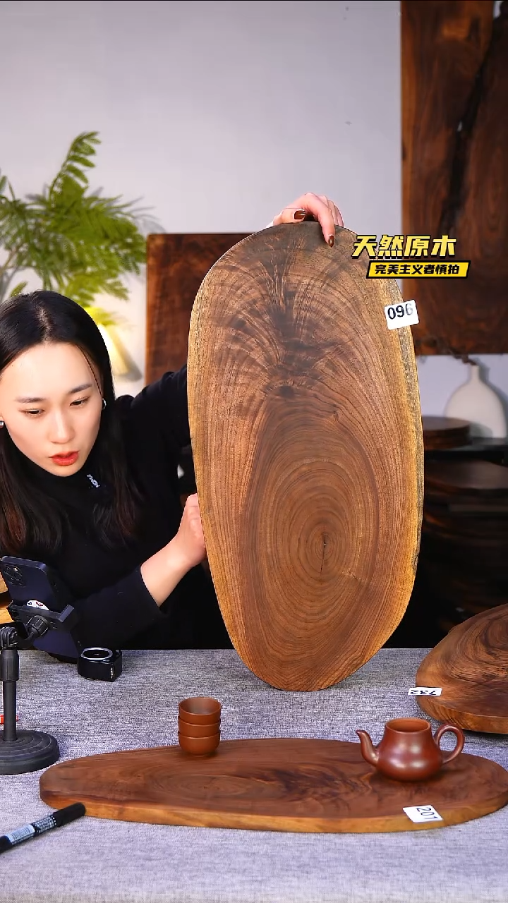 木北美黑胡桃原木.干裂疤结不属于商品质量问题完美主义者慎拍