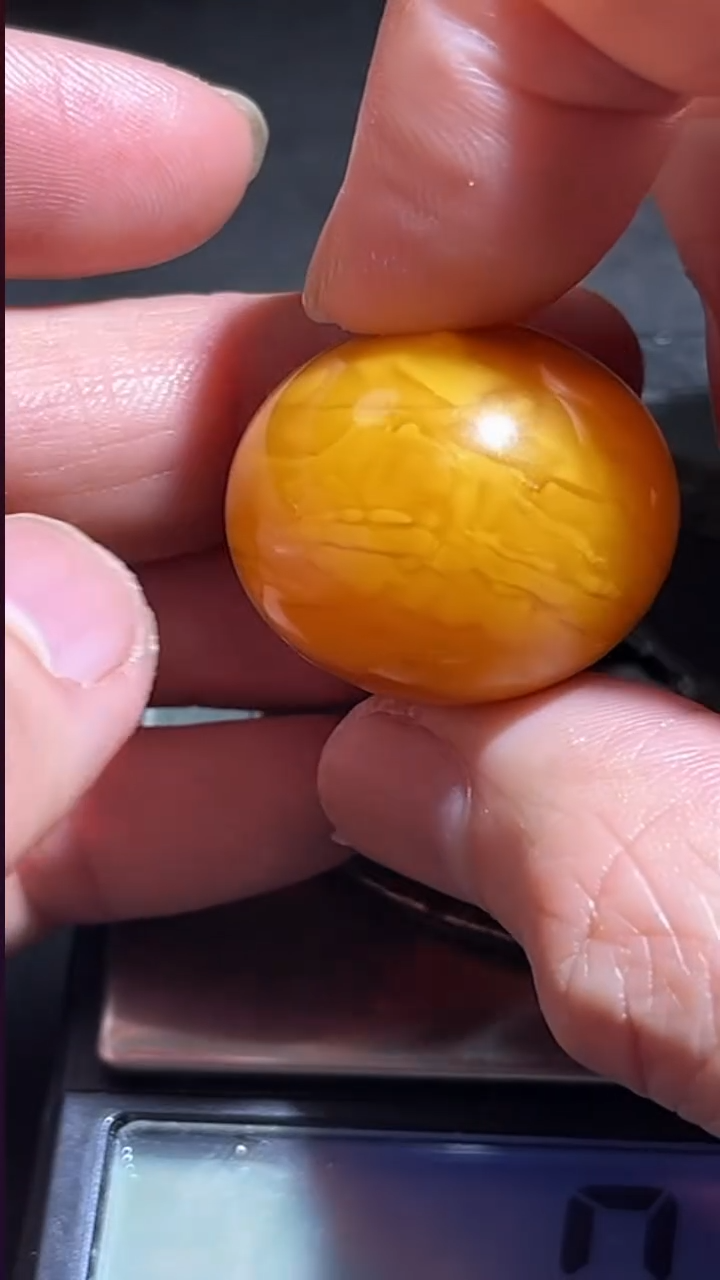 蜜蜡颈饰未镶嵌pz1201-30单珠珠子