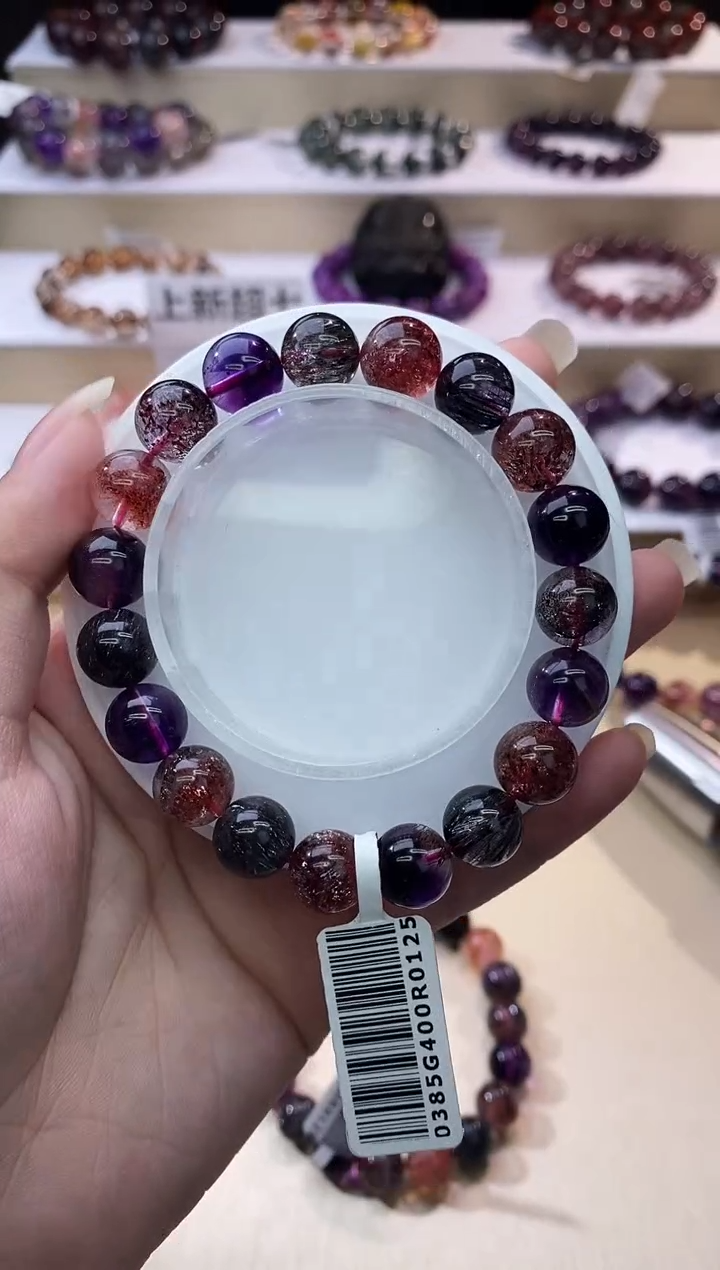 【闪购商品】水晶手链未镶嵌黑加仑超七10m+