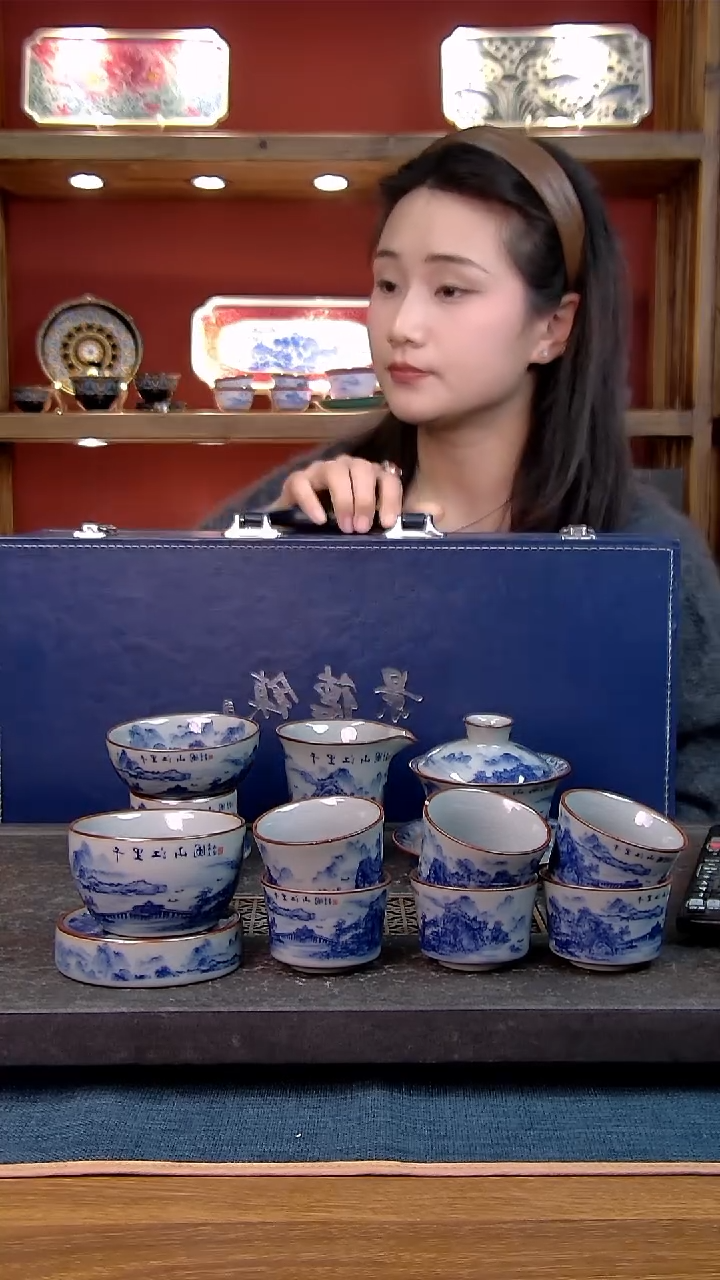 简装家用款11件套 老陶泥开片纹陶瓷茶具