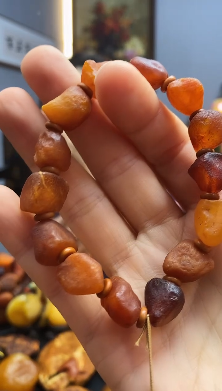手链琥珀未镶嵌手串