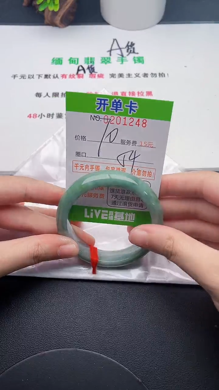 未镶嵌手镯翡翠48天然翡翠A货