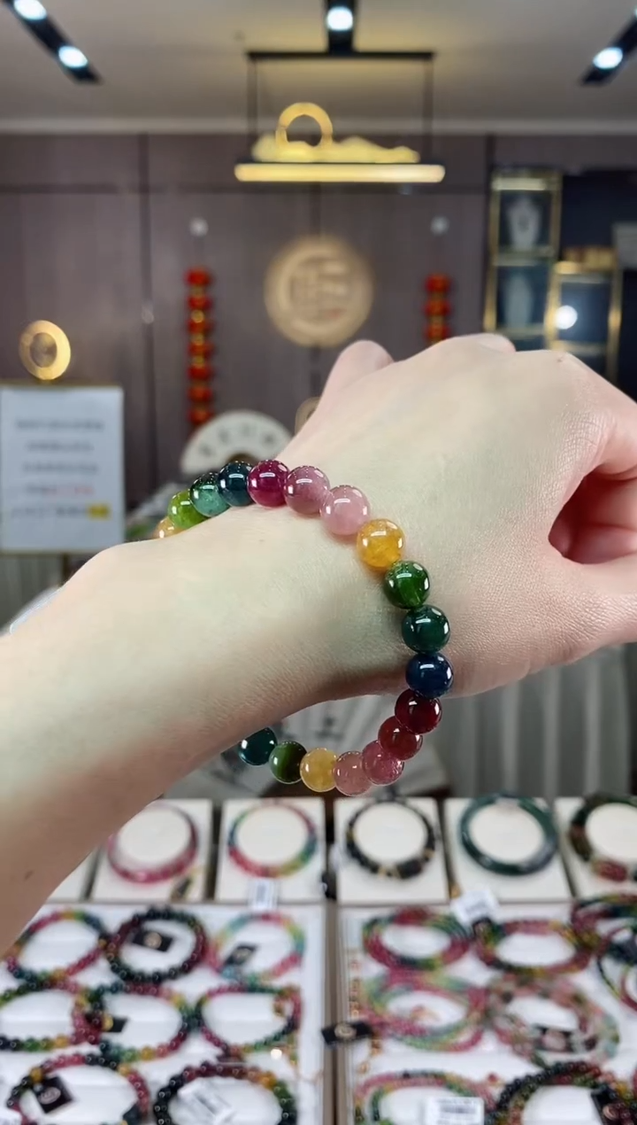 【闪购商品】碧玺单圈手串8mm+未镶嵌（多样性发一条）hon