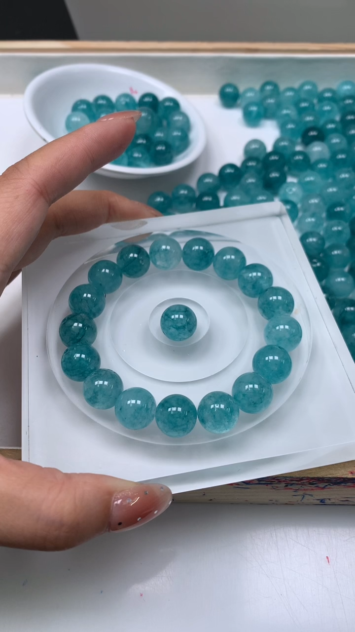 未镶嵌散珠碧玺A1793 帕蓝碧玺12mm8颗9.9元