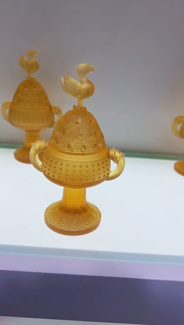 手工艺品琉璃古法琉璃香炉摆件