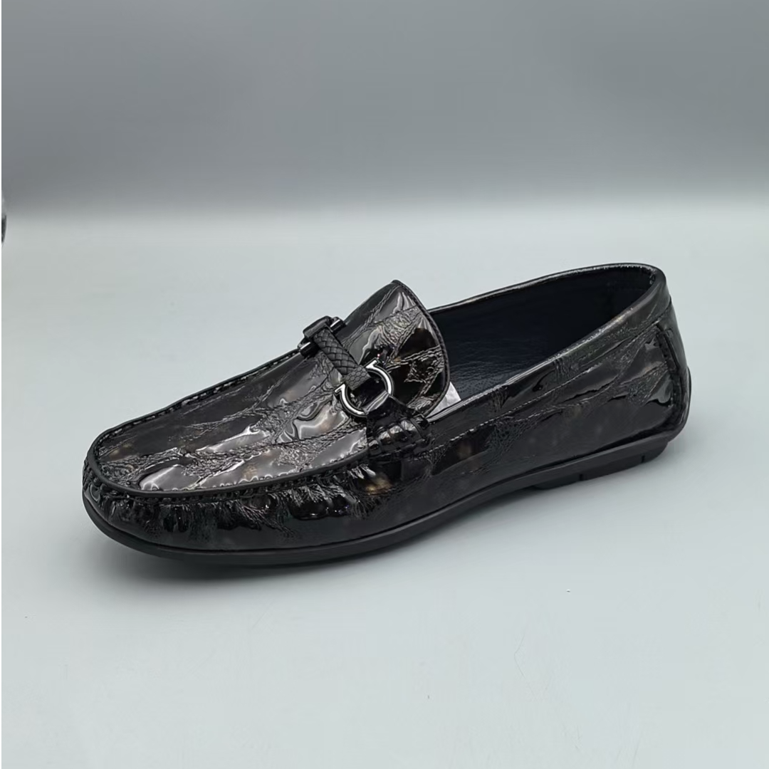 新款轻质厚底系带男士皮鞋休闲鞋C718