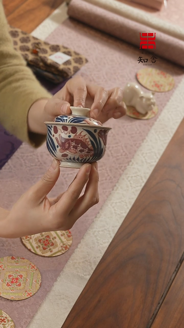 【闪购商品】织绣盖碗··········